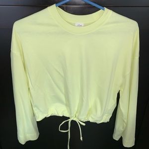Aritzia Neon Yellow Long Sleeve